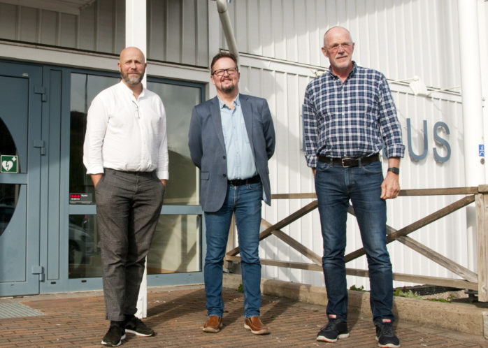 Jonathan Bergagård, Arto Niskala och Bosse Christoffersson deltog i presskonferensen om Projekt Mötas.