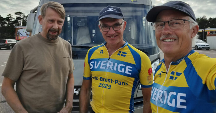 Klas Utbult tillsammans med Carl Johan Behre och Ville Wallenius.
